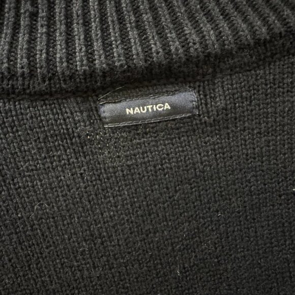 Nautica,Men's, Sweater,Dark Blue-Multicolor,Sz L, Cotton,Long Sleeve, Zipper! - Picture 5 of 8